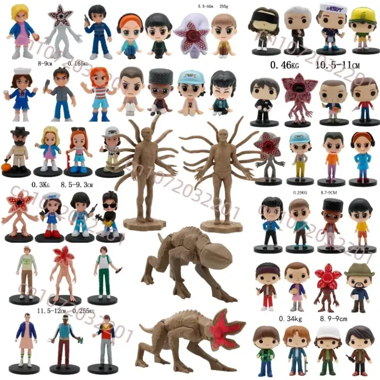 1/6/8 piezas Figura de Planta Carnívora, Figura de Acción EL de la Serie TV Stranger, Figura de Monstruo de Terror, Adorno de Escritorio