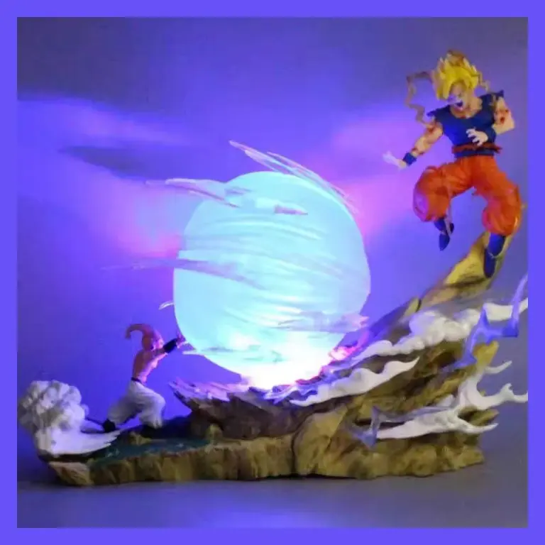 21cm Dragon Ball Z Buu vs Goku modelo Super Saiyan Genki bomba figura de acción modelo estatua de Pvc muñeca colección modelo juguetes regalo