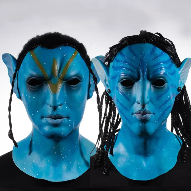 Avatar Na’vi mascarillas Cosplay Jake Sully Neytiri cascos Planet Pandora disfraces de fiesta de Halloween Accesorios de películas