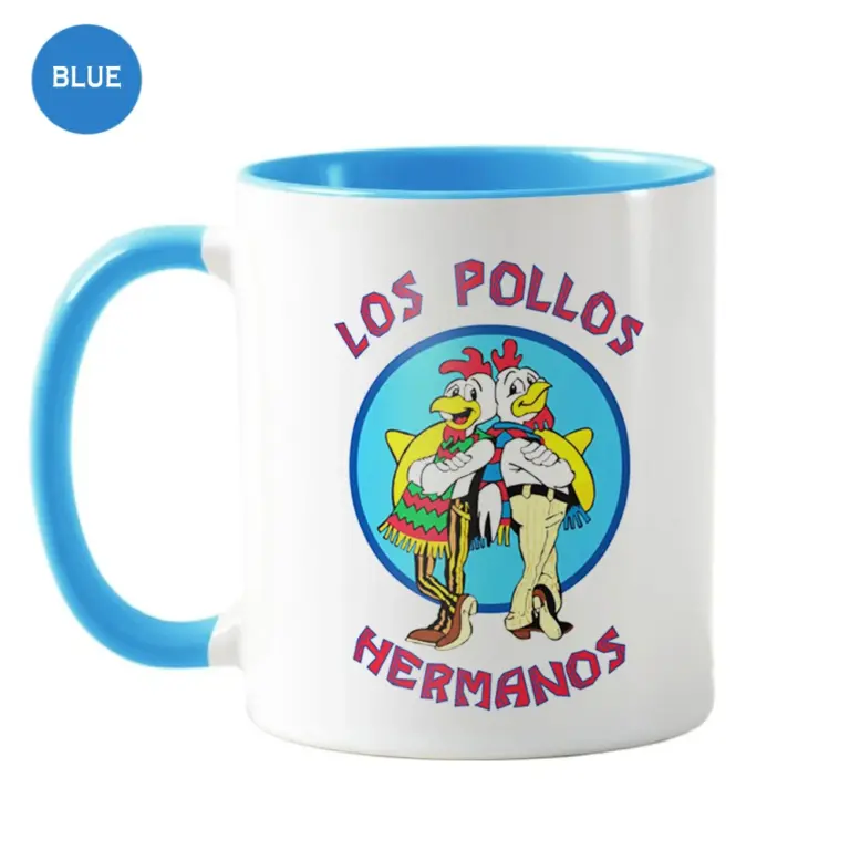 Breaking bad Taza de pollo frito Taza de café de cerámica de 350 ml Taza de leche para el hogar Taza de té de oficina
