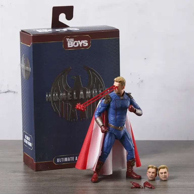 Figura de acción coleccionable de Homelander de The Boys de Reel Toys, modelo de juguete con articulaciones móviles