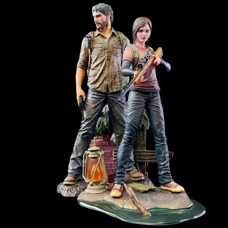 Figura de acción de Joel y Ellie de The Last Of Us en stock, mercancía del juego, adorno de escritorio, modelo coleccionable, estatua, juguete, regalo