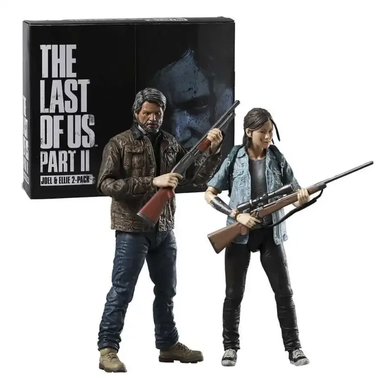 NECA The Last of Us Part II Ultimate Joel & Ellie Juego de figuras de acción de 7 pulgadas