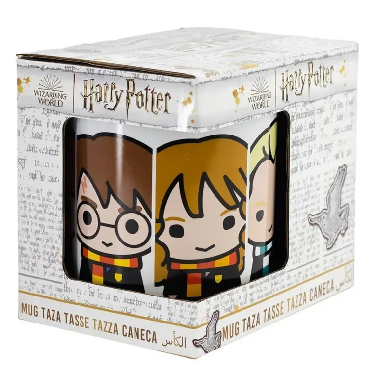 Taza Mug Cerámica Harry Potter Personajes Chibi 325ml