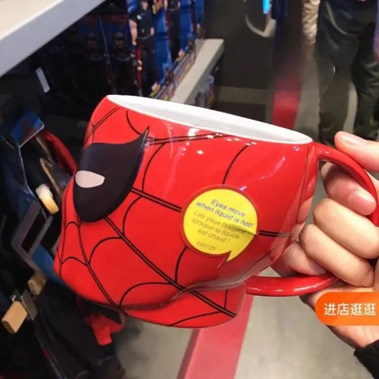 Taza de Cerámica Resistente a Altas Temperaturas con Diseño de Spider-Man de Marvel Avengers, Taza Creativa y Divertida de Gran Capacidad y Alto Valor