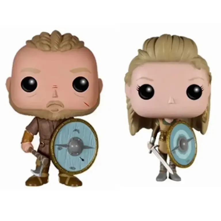 Televisión FUNKO POP Lagertha 178 #   Ragnar Lothbrok 177 #   Figuras de vinilo de juguete, figuras de vinilo, colección de muñecos, juguetes
