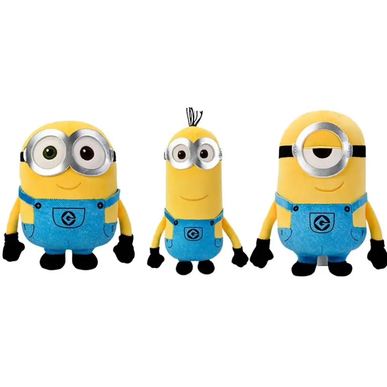 Muñecos de Peluche de Minions de Dibujos Animados, Animales de Peluche, Colgantes para Bolsos, Llaveros de Peluche, Regalos de Navidad, Cumpleaños y Graduación para Niños