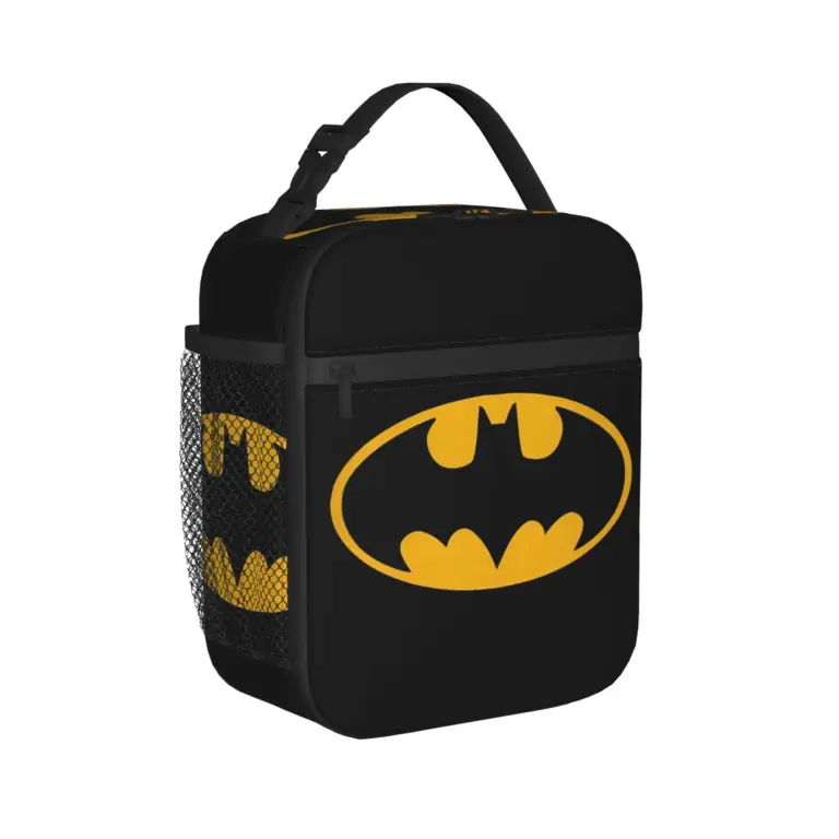 Bolsas térmicas para el almuerzo de Batman, estilo anime, de gran capacidad, para llevar comida, para la universidad y actividades al aire libre