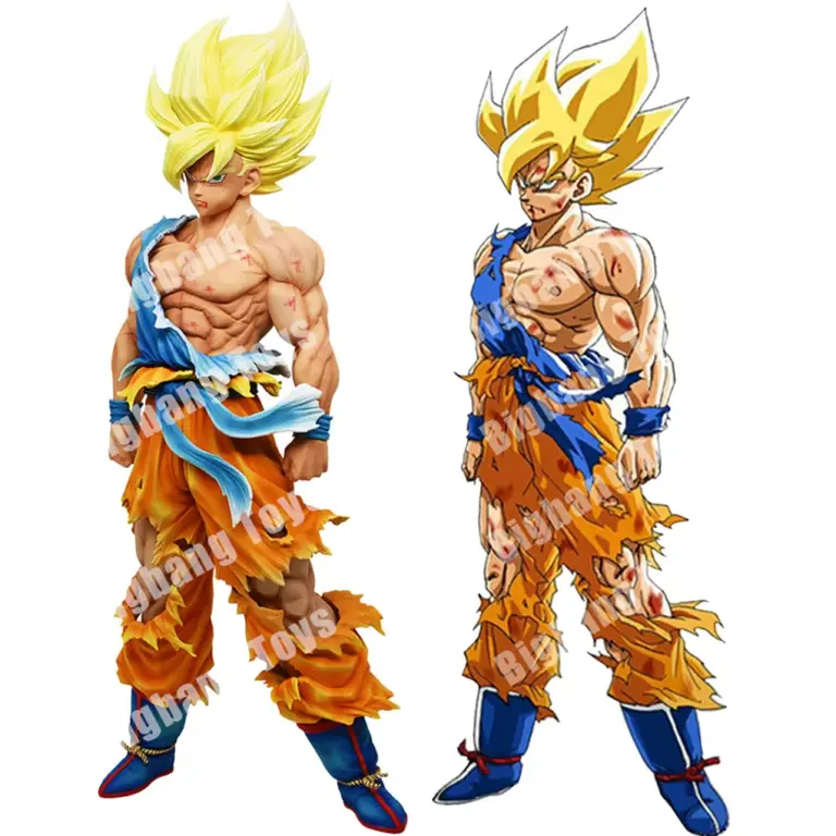 28cm Dragon Ball Z figura Goku figuras de Anime Super Saiyan Goku Gk estatua Gokou PVC modelo juguetes muñeca regalos coleccionables