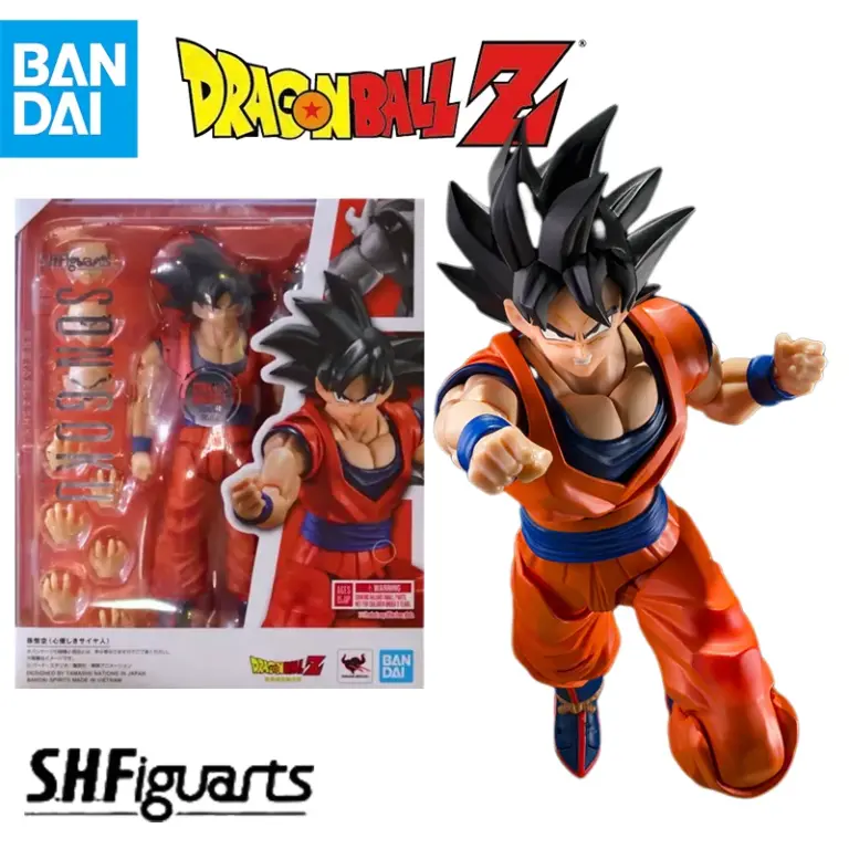 Figura de acción S.H.Figuarts de Bandai, Dragon Ball, Son Goku, el Saiyan Gentil, Modelo Terminado, Juguete de Regalo para Niños