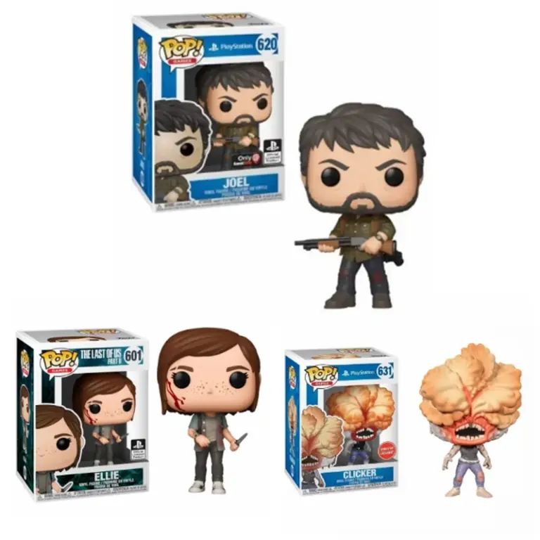 Funko Pop Games El último de nosotros Parte II ELLIE 601 # JOEL 620 # Clicker 631 # Figura de vinilo juguetes de modelos coleccionables regalos de vacaciones para niños