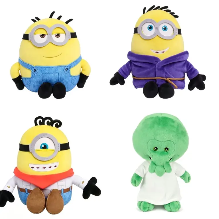 【En stock】 Juguete de peluche de Minion de Despicable Me, muñeco de peluche, colección de adornos para el hogar, regalo de cumpleaños para fanáticos