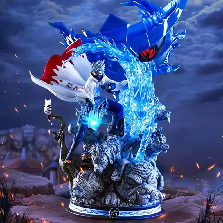 Figura de acción de anime Naruto GK de PVC de 23 cm, figura de juguete de Hatake Kakashi, estatua, adorno, modelo coleccionable, decoración, regalo de Navidad