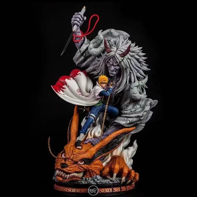 Figura de acción de Naruto Namikaze de 24 cm, estatua de Naruto de PVC, modelo coleccionable, muñeco de juguete, regalo.