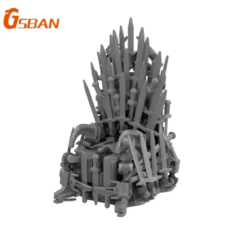 GSBAN Juego de Bloques de Construcción MOC de Sillas de Hierro de Juego de Tronos, Ladrillos de Construcción, Juguetes para Regalos