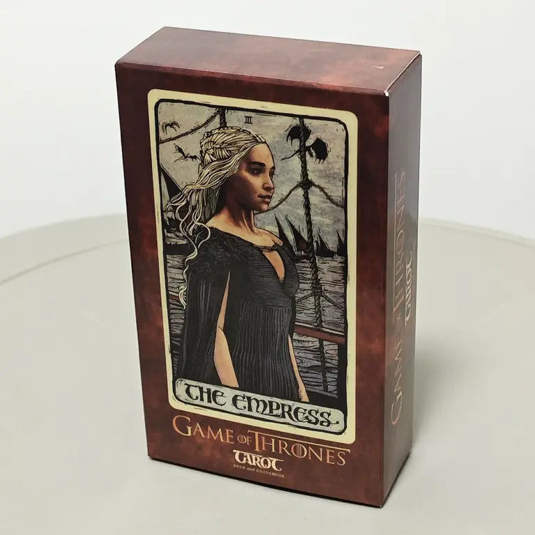 Baraja de Tarot GOT de Juego de Tronos de 10,3 x 6 cm, 78 cartas magníficamente ilustradas
