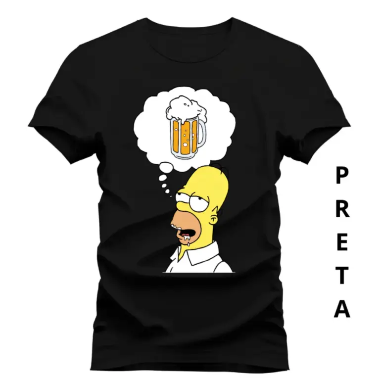 Camiseta unisex Homer Simpson Thinking About Drinking Beer – Envío inmediato – 100% algodón