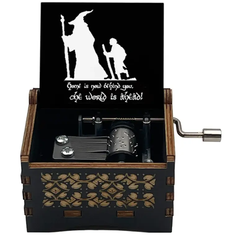Caja de Música de 18 Tonos con la Melodía de El Señor de los Anillos, 14 Segundos, Decoración para Oficina, Adornos, Regalos para Fiestas y Festivales
