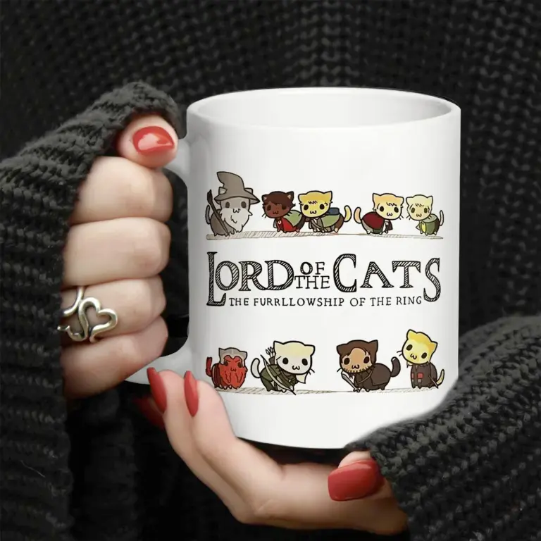 Taza de Anime, café, El Señor de los gatos, té clásico, taza de café, vasos de Navidad, taza Original, regalo personalizado, tazas de cerveza divertidas