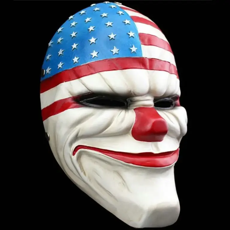 Payday 2 máscara de resina Heist Dallas/lobo/cadenas/Hoxton Cosplay colección de Halloween payaso de terror mascarada Carnaval accesorios de disfraz