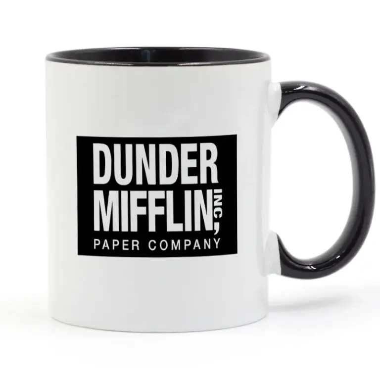 Taza de café Dunder Mifflin The Office Taza de cerámica 11oz Regalo Tazas de té de la leche Tazas de café de viaje