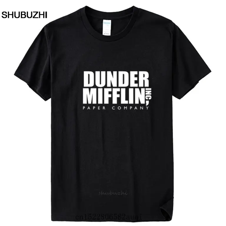 DUNDER MIFFLIN PAPER INC office tv show Camiseta de algodón para hombre niño niña Camiseta de algodón de verano ropa Unisex