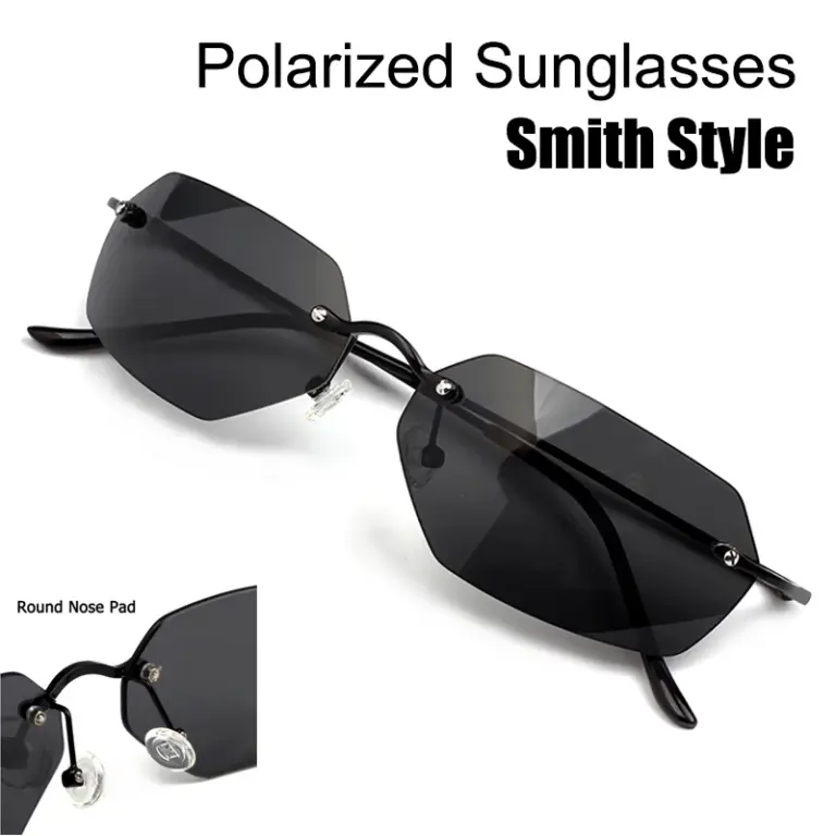 Matrix Neo Style gafas de sol polarizadas hombres moda ultraligera sin montura conducción diseño de marca gafas de sol sombrilla externa