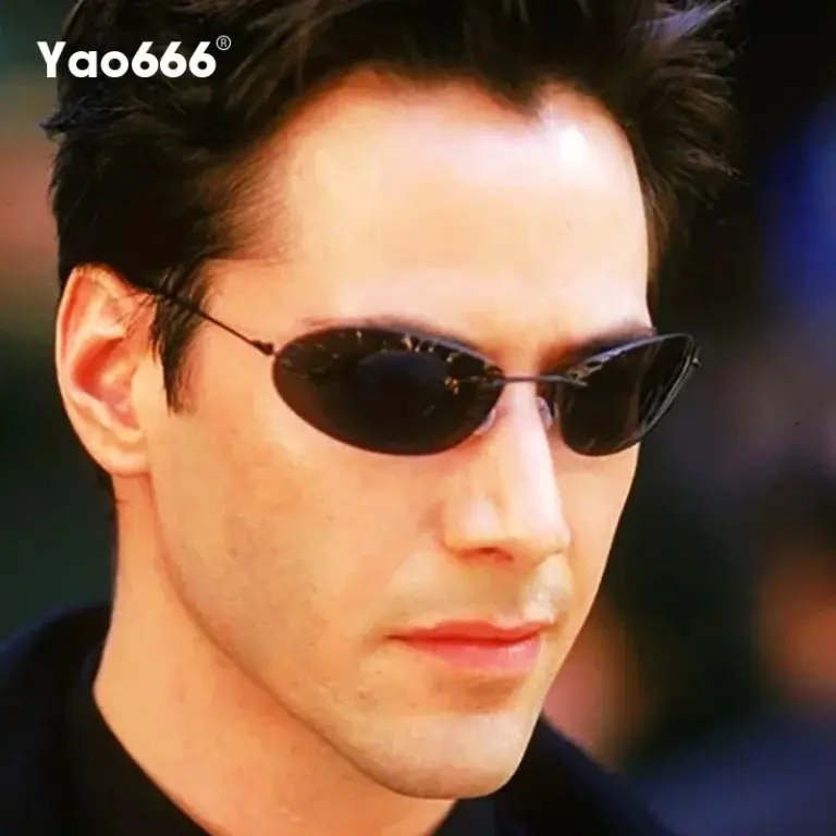 Gafas De Sol polarizadas ultraligeras De moda piloto The Matrix Neo sin montura para hombre diseño De marca De conducción gafas De Sol UV400