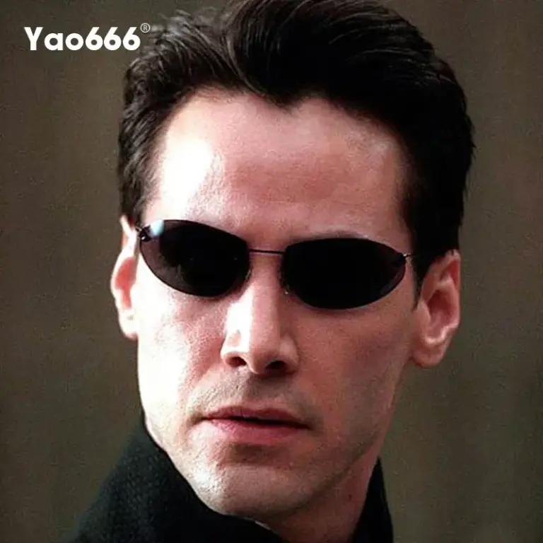 Gafas De Sol polarizadas ultraligeras, lentes De Sol sin montura, Estilo Vintage, clásico, Matrix Neo