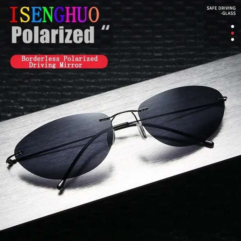 2025 nuevas gafas De Sol polarizadas De estilo Neo Matrix De titanio ultraligeras sin montura para hombres, gafas De Sol De diseño De marca para conducir, gafas De Sol