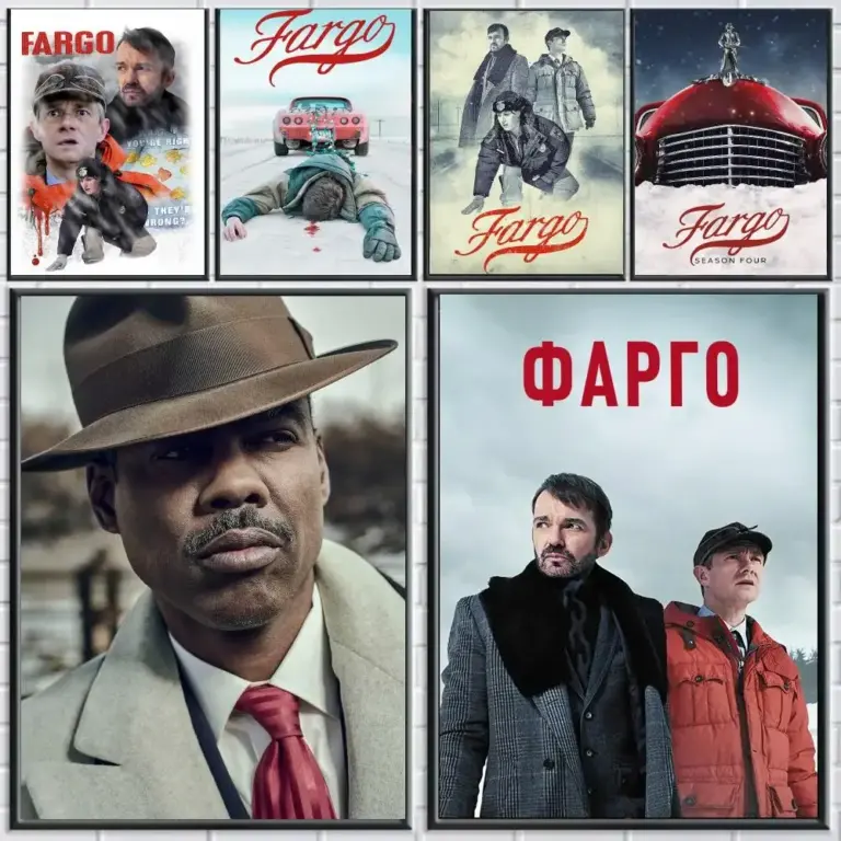 Póster de la serie de TV F-Fargo-O, Adhesivo Decorativo para Pared, para Cafetería, Oficina, Bar y Decoración del Hogar
