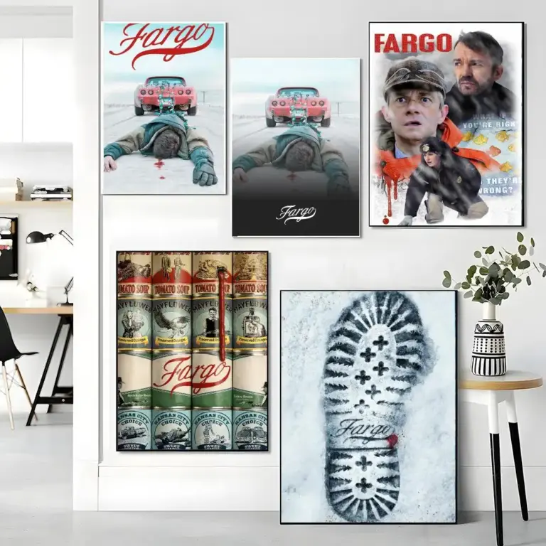 Pintura de caligrafía de la serie de TV F-Fargo-O para la decoración del salón, dormitorio, oficina y hogar.