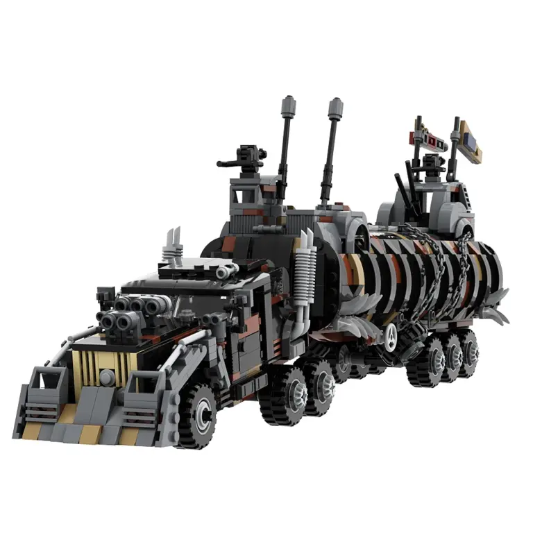 Gobricks-camión apocalíptico MAD MAX Fury Road ttra T815 «The War Rig» (1220 ladrillos), bloques de construcción, juguetes para niños, regalo