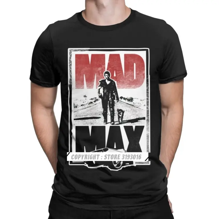 Camiseta Vintage Mad Max Fury Road Movie Warrior Hardy Action Sci Fi Driving Car, Camisetas estampadas para Hombre