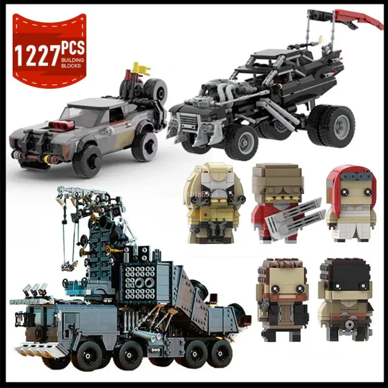 MOC Mad Maxed War Riged Gigahorsed Reisigered modelo de coche de bloques de construcción vehículo Immortan Joer juguetes ladrillos regalos de navidad