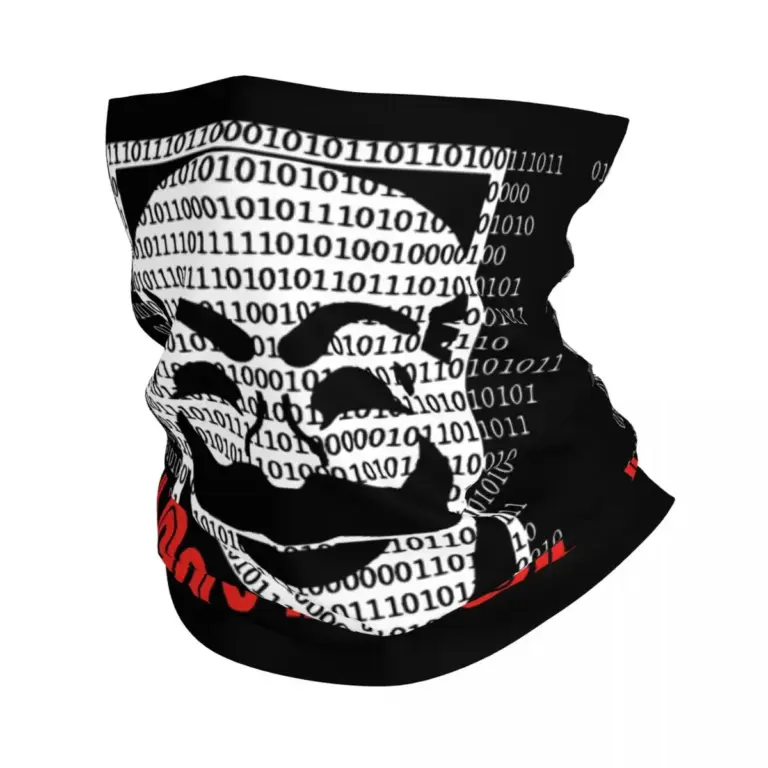 Control Is An Illusion Mr Robot-Bandana con estampado de Hacker para hombre y mujer, pañuelo con estampado de Hacker, máscara facial para ciclismo, Unisex, Invierno
